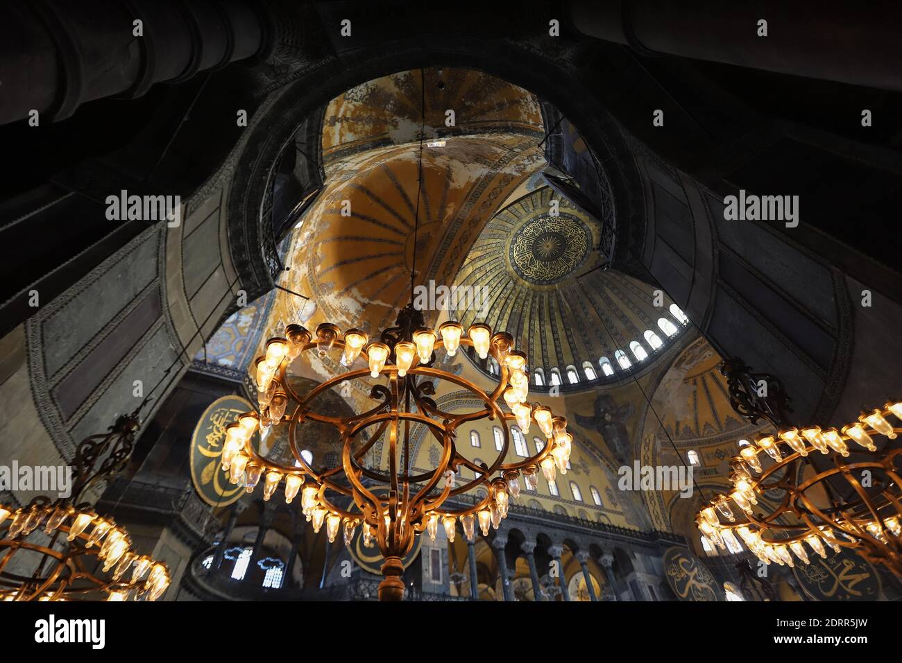 Hagia Sophia Mosque in Sultanahmet, Istanbul City, Turkey Stock Photo ...