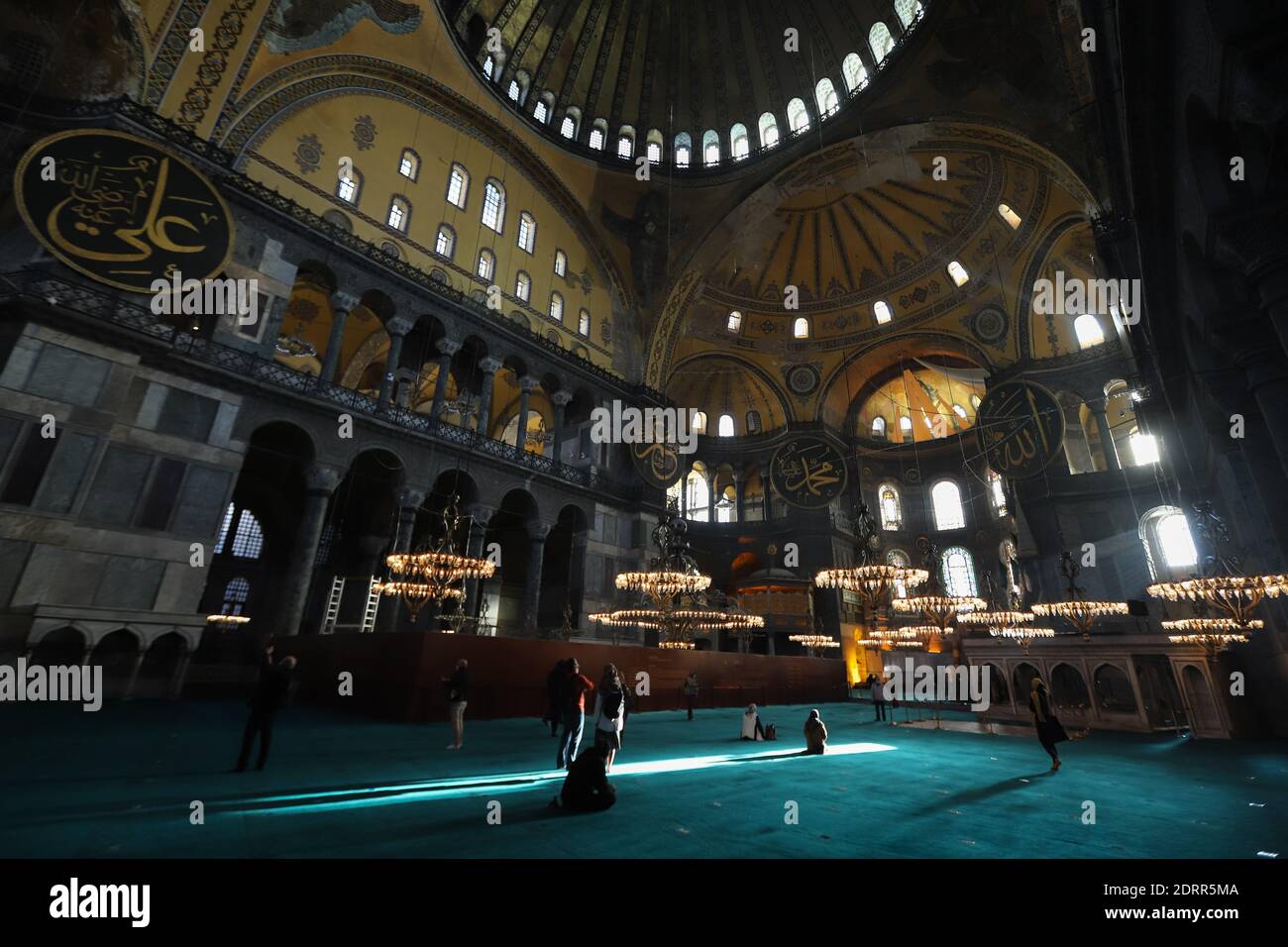 Hagia Sophia Mosque in Sultanahmet, Istanbul City, Turkey Stock Photo ...
