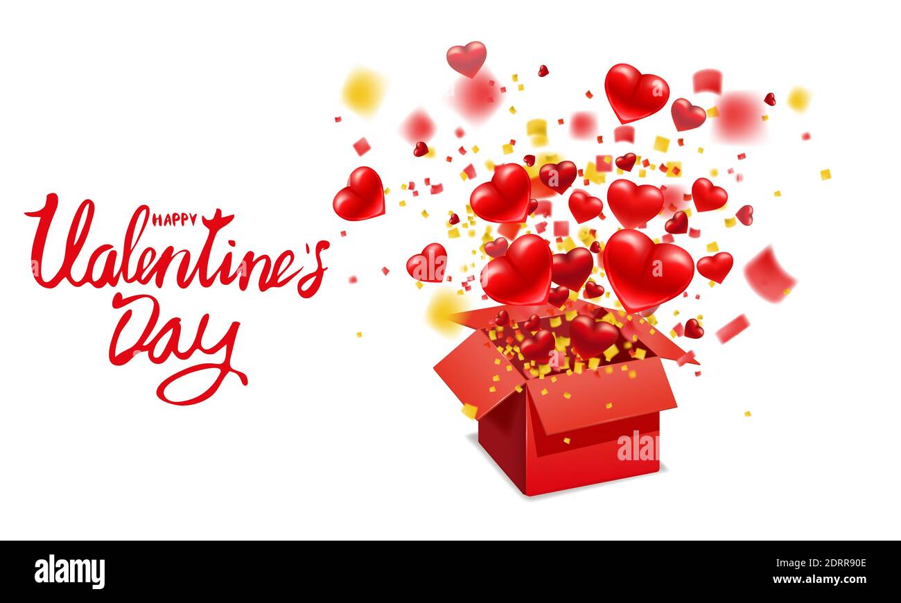 3d heart burst background Cut Out Stock Images & Pictures - Alamy