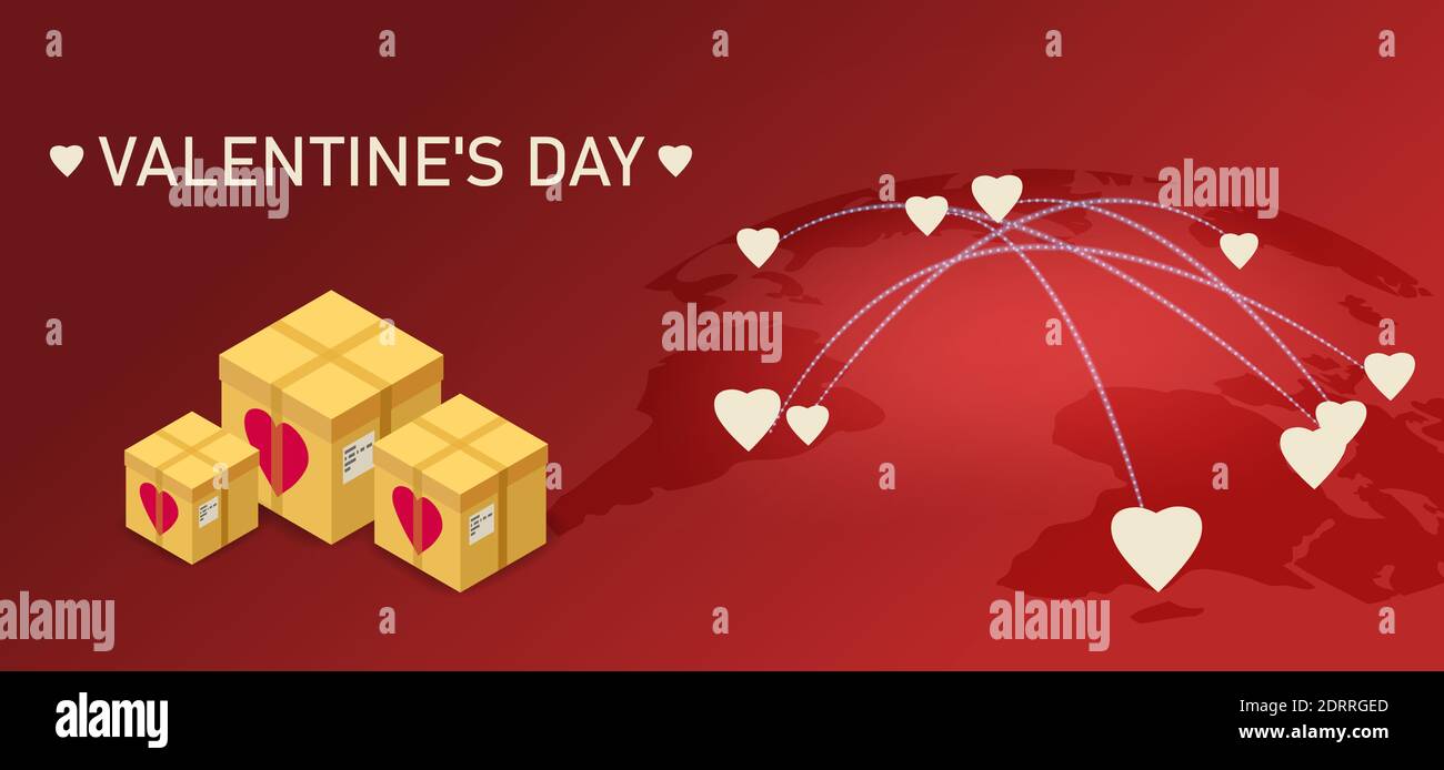 Valentines day gift boxes delivery map Earth delivery tracking