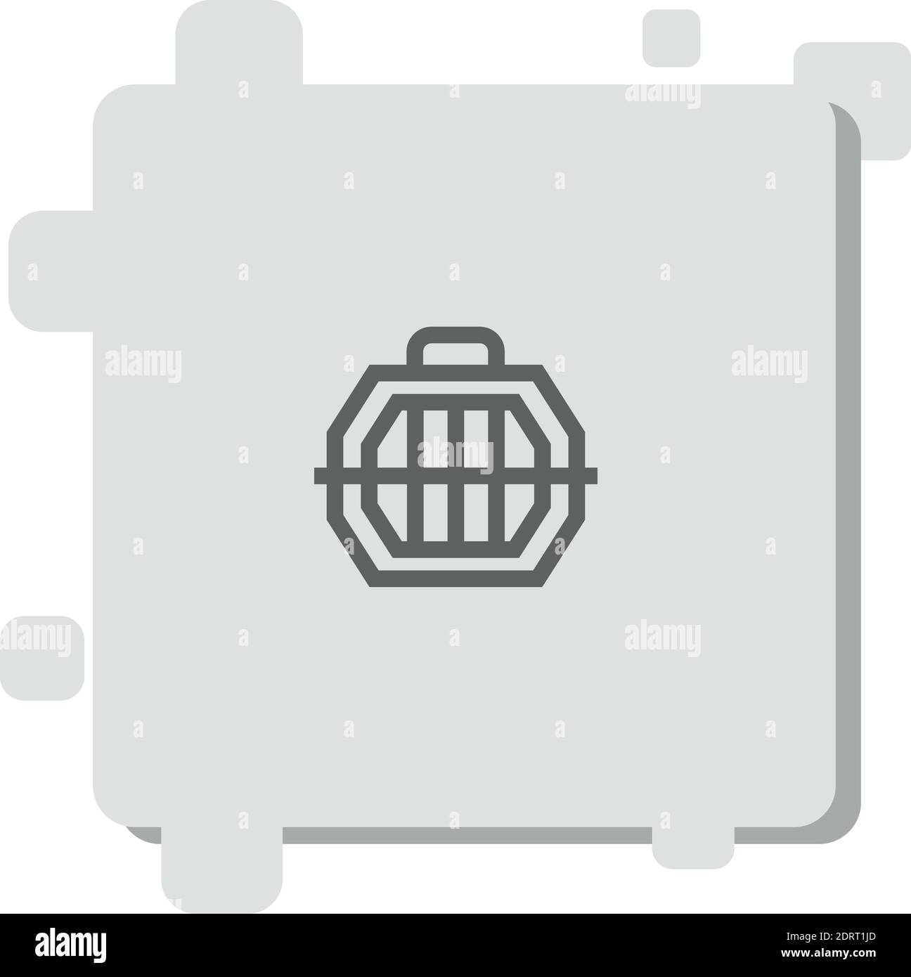 pet carrier vector icon modern simple vector illustration Stock Vector