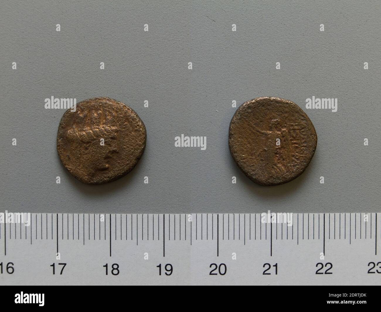 Mint: Laodicea ad Mare, Coin from Laodicea ad Mare, 199–1 B.C., Bronze, 3.17 g, 12:00, 16.5 mm, Made in Laodicea ad Mare, Syria, Roman, 2nd century B.C., Numismatics Stock Photo