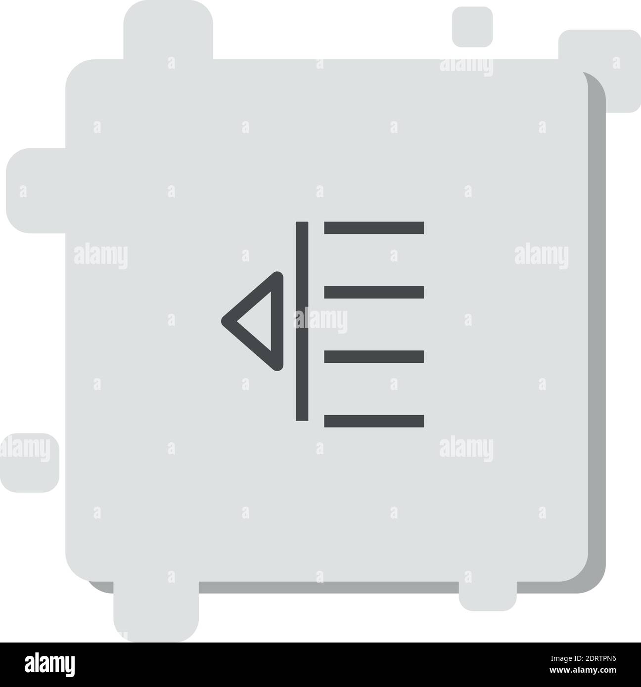 indent vector icon modern simple vector illustration Stock Vector