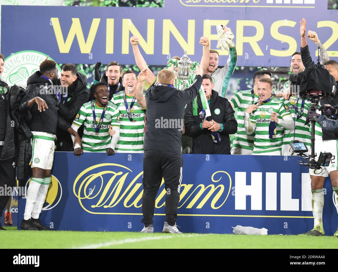 Neil Lennon Celtic Hearts trophy celebration What This Means for the Scottish Premiership