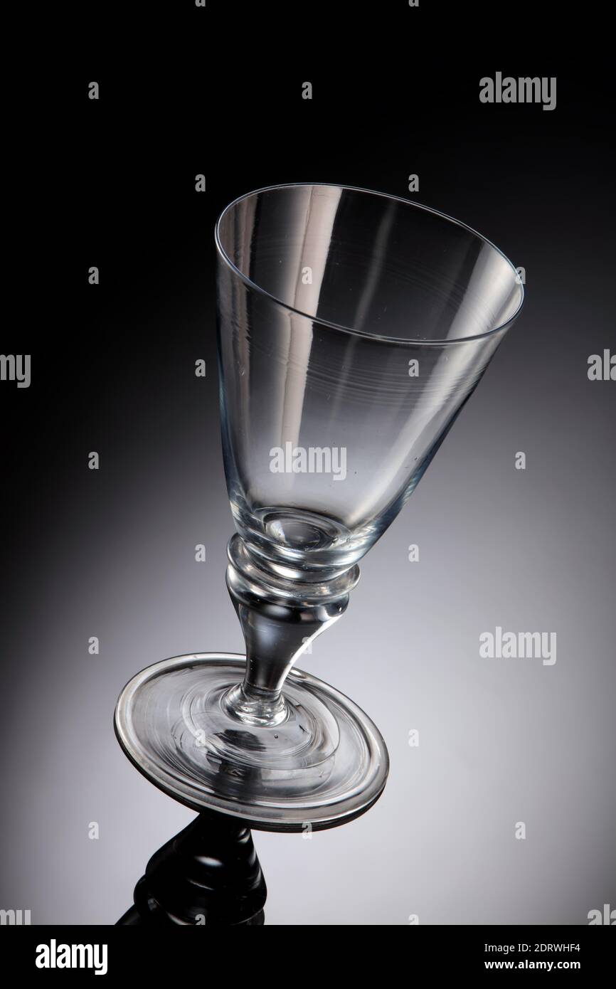 17th Century Irish drinking glass Stock Photo