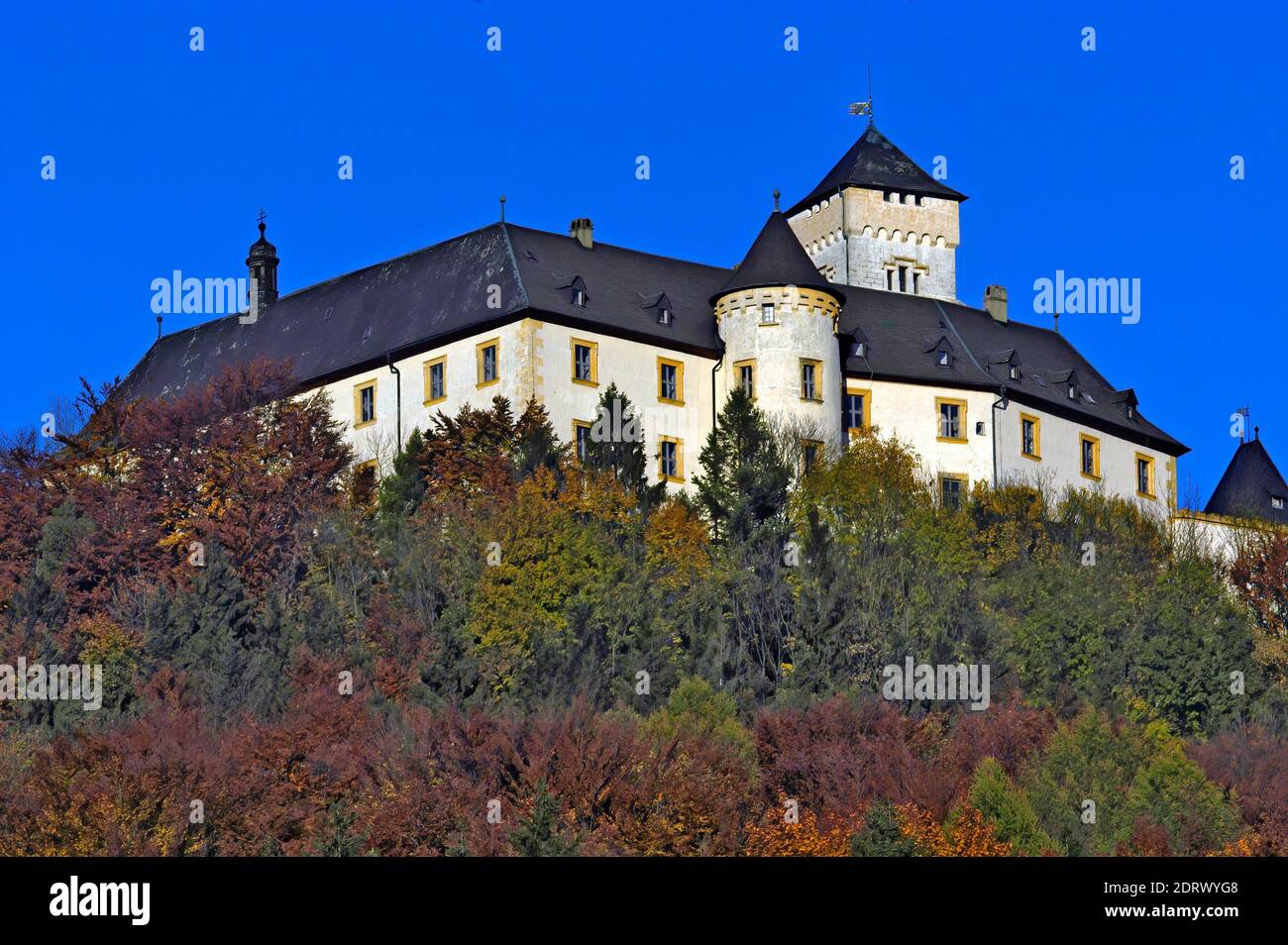 Greifenstein Castle, Heiligenstadt, Upper Franconia, Franconian Switzerland, Bavaria, Germany  /  Schloss Greifenstein, Heiligenstadt, Oberfranken, Fr Stock Photo