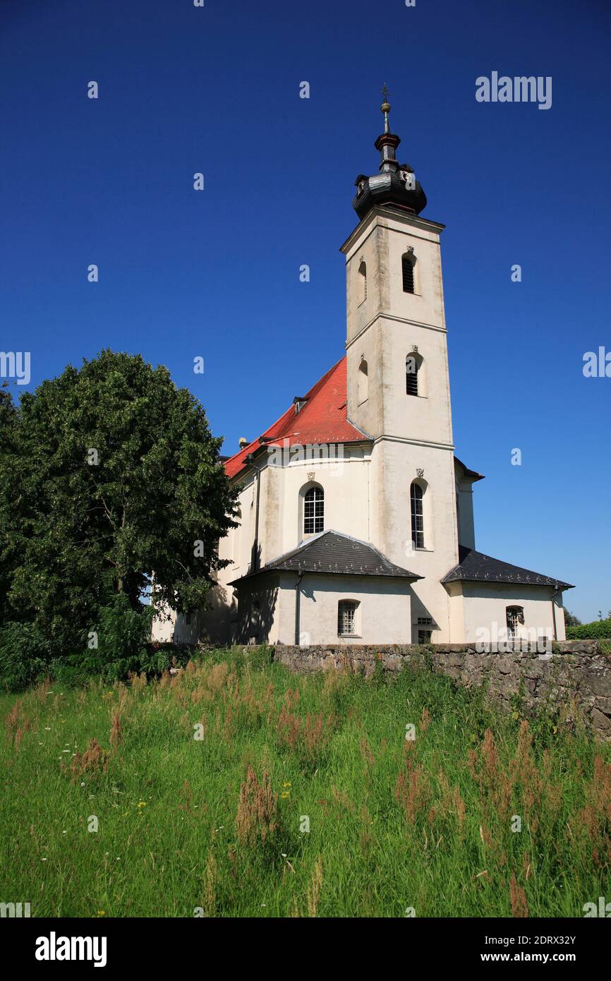 Pilgrimage church Maria Limbach near Eltmann, Steigerwald, district Bamberg, Upper Franconia, Bavaria, Germany  /  Wallfahrtskirche Maria Limbach bei Stock Photo