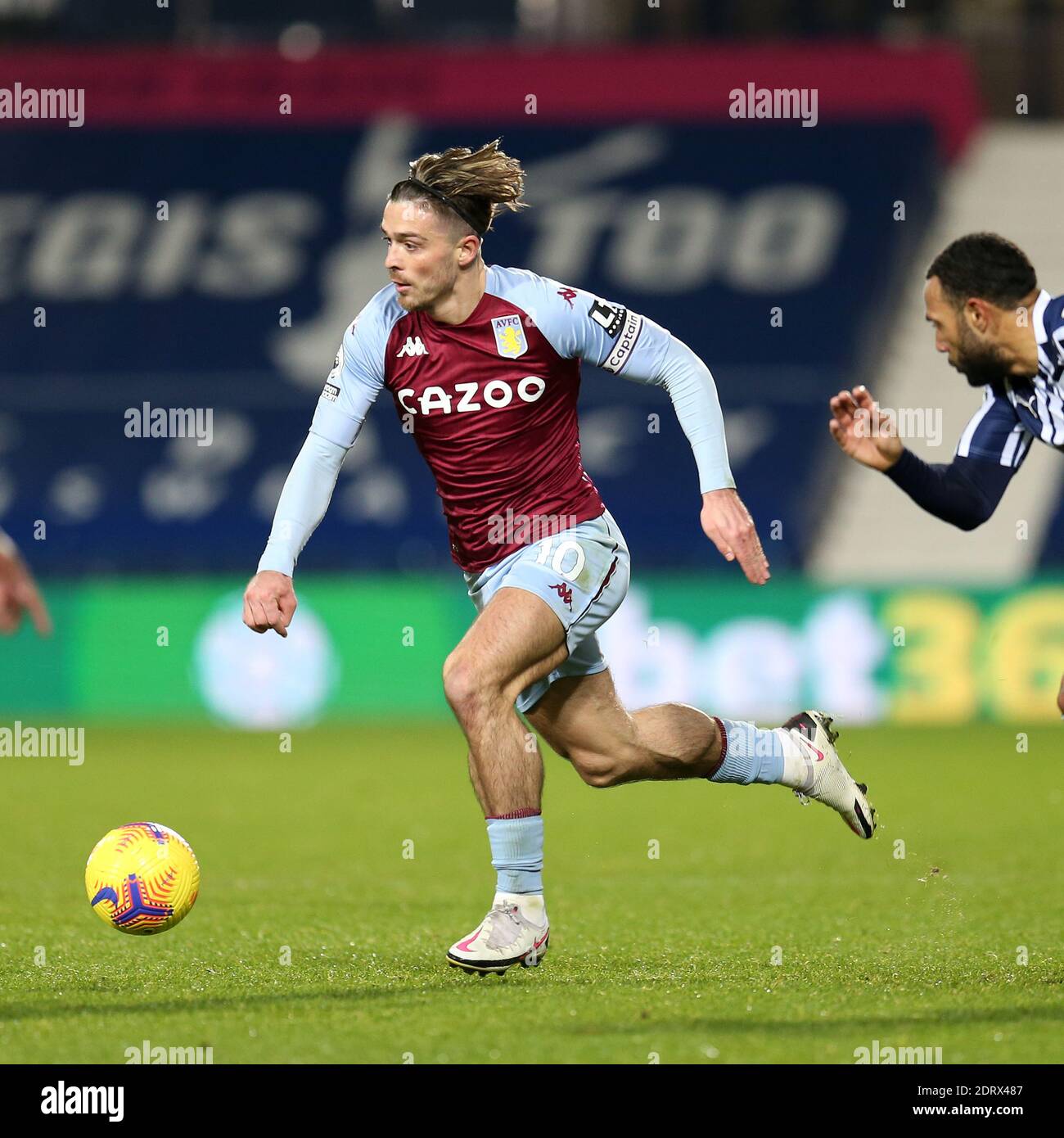 West Bromwich, UK. 20th Dec, 2020. Jack Grealish of Aston Villa in action. Premier League, West Bromwich Albion v Aston Villa at the Hawthorns in West Bromwich, Midlands on Sunday 20th December 2020. this image may only be used for Editorial purposes. Editorial use only, license required for commercial use. No use in betting, games or a single club/league/player publications. pic by Andrew Orchard/Andrew Orchard sports photography/Alamy Live news Credit: Andrew Orchard sports photography/Alamy Live News Stock Photo