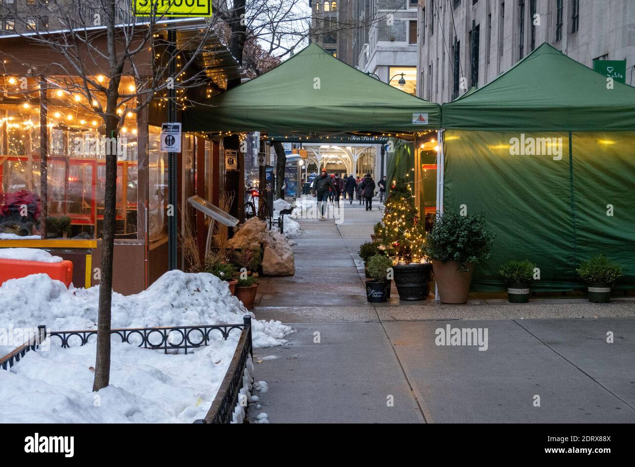 Outdoor Dining , Franchia Restaurant, 2020, NYC, USA Stock Photo Alamy