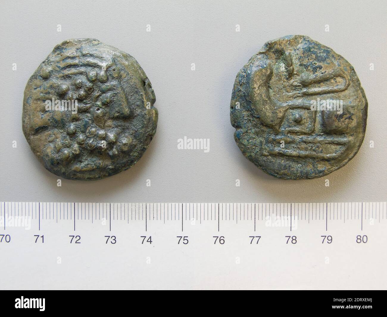 Mint: Rome, 1 As from Rome, 215–212 B.C., Copper, 50.70 g, 1:00, 39.2 ...