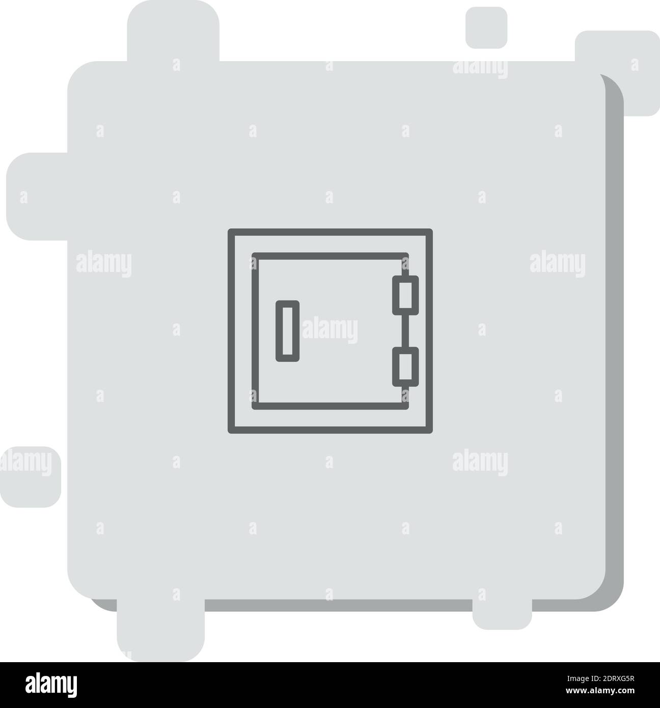 safebox vector icon modern simple vector illustration Stock Vector