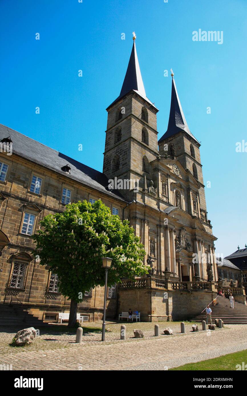 Michelsberg Monastery, Michaelsberg, former Benedictine Abbey, Bamberg, Upper Franconia, Bavaria, Germany  /  Kloster Michelsberg, Michaelsberg, ehema Stock Photo