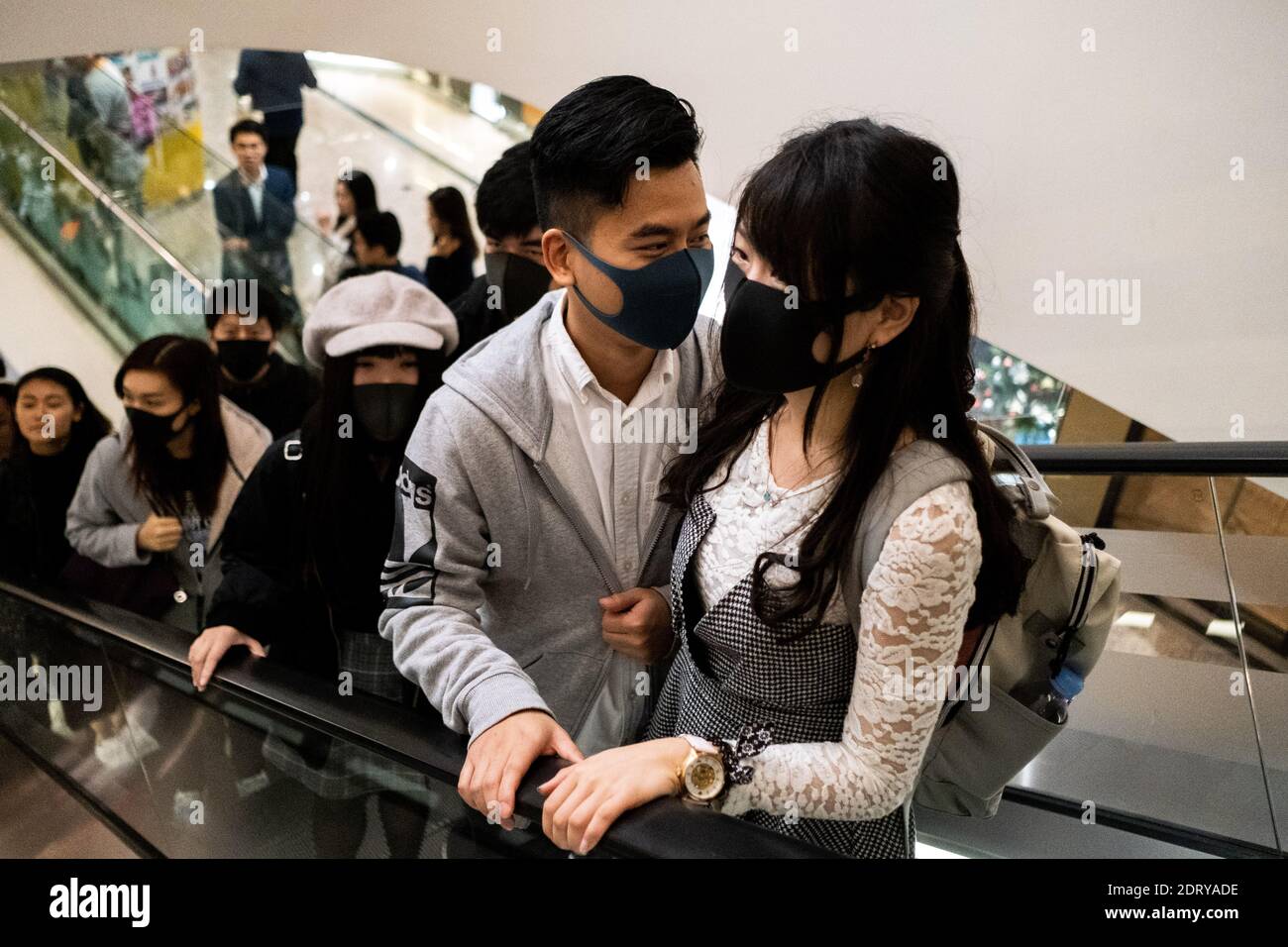 Christmas Eve of the prodemocracy movement in Hong Kong. Reveillon de