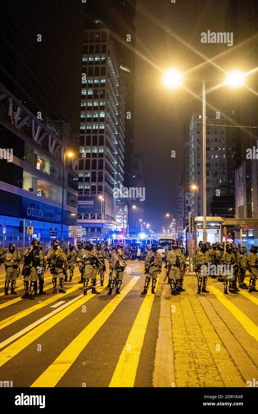 Christmas Eve of the prodemocracy movement in Hong Kong. Reveillon de