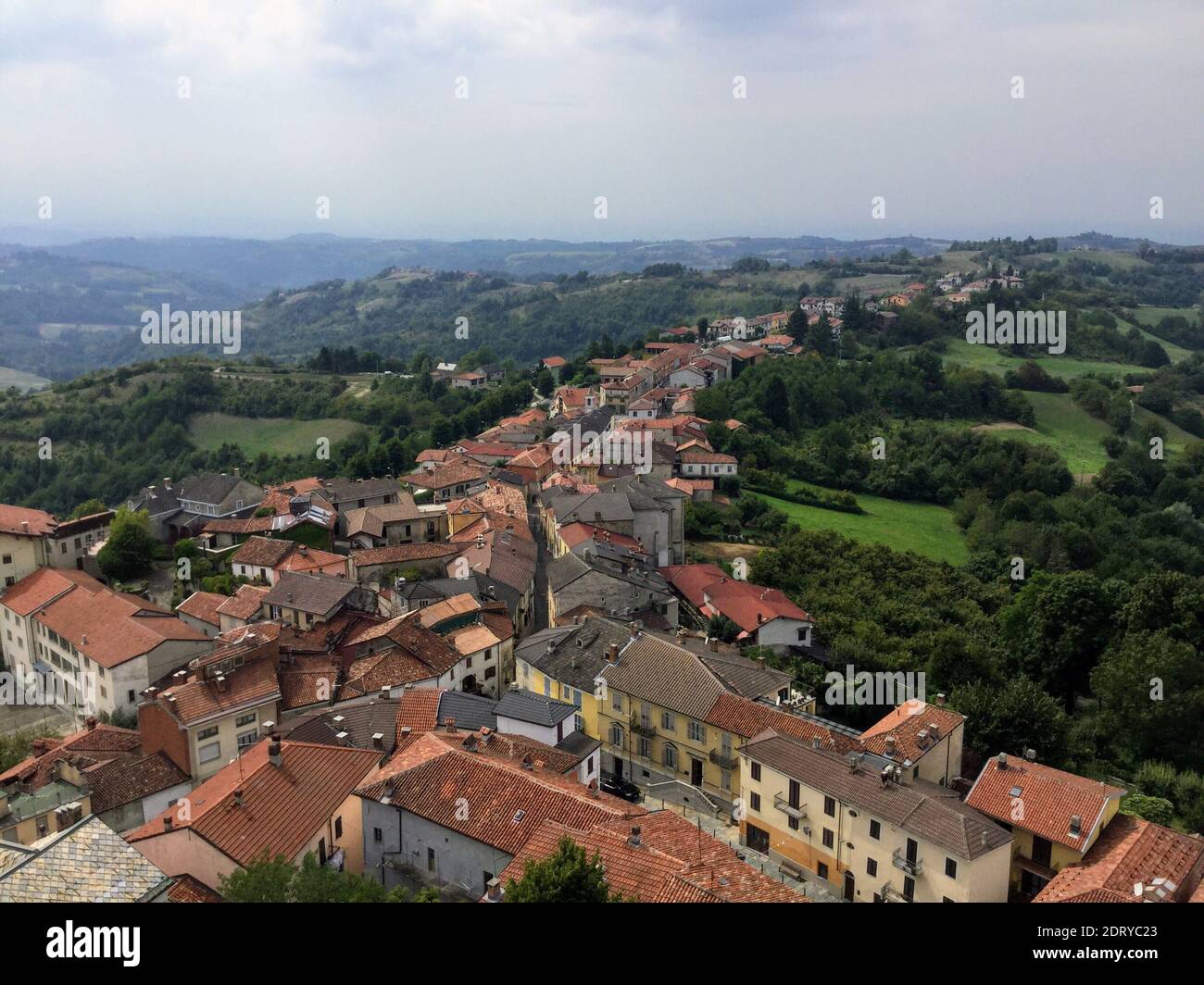 High Angle View Of Townscape Against Sky Stock Photo