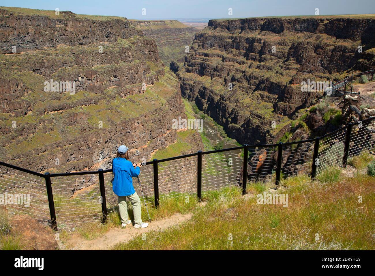 Bruneau River Overlook with railing, Boise District Bureau of Land