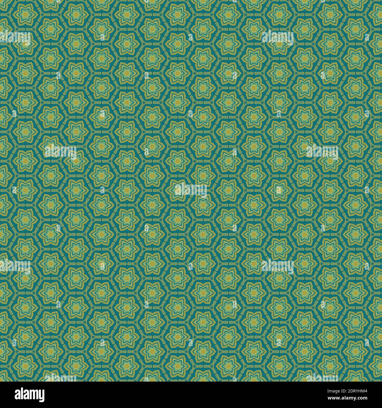 An abstract green background with beautiful floral patterns Stock Photo ...