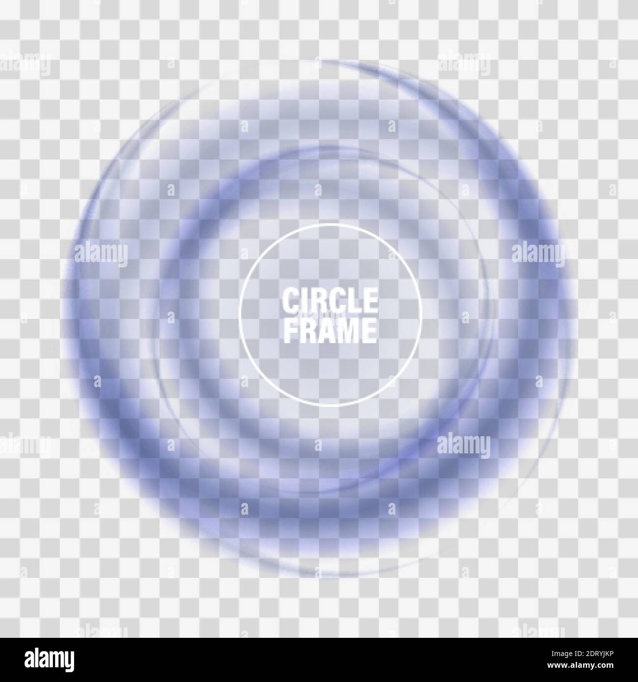 Blue circle on the light background Wave background Stock Vector