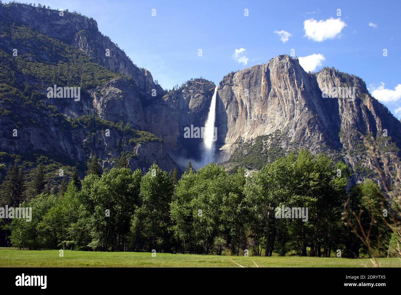 One of many majestic waterfalls in Yosemite National Park, CA, USA Stock Photo