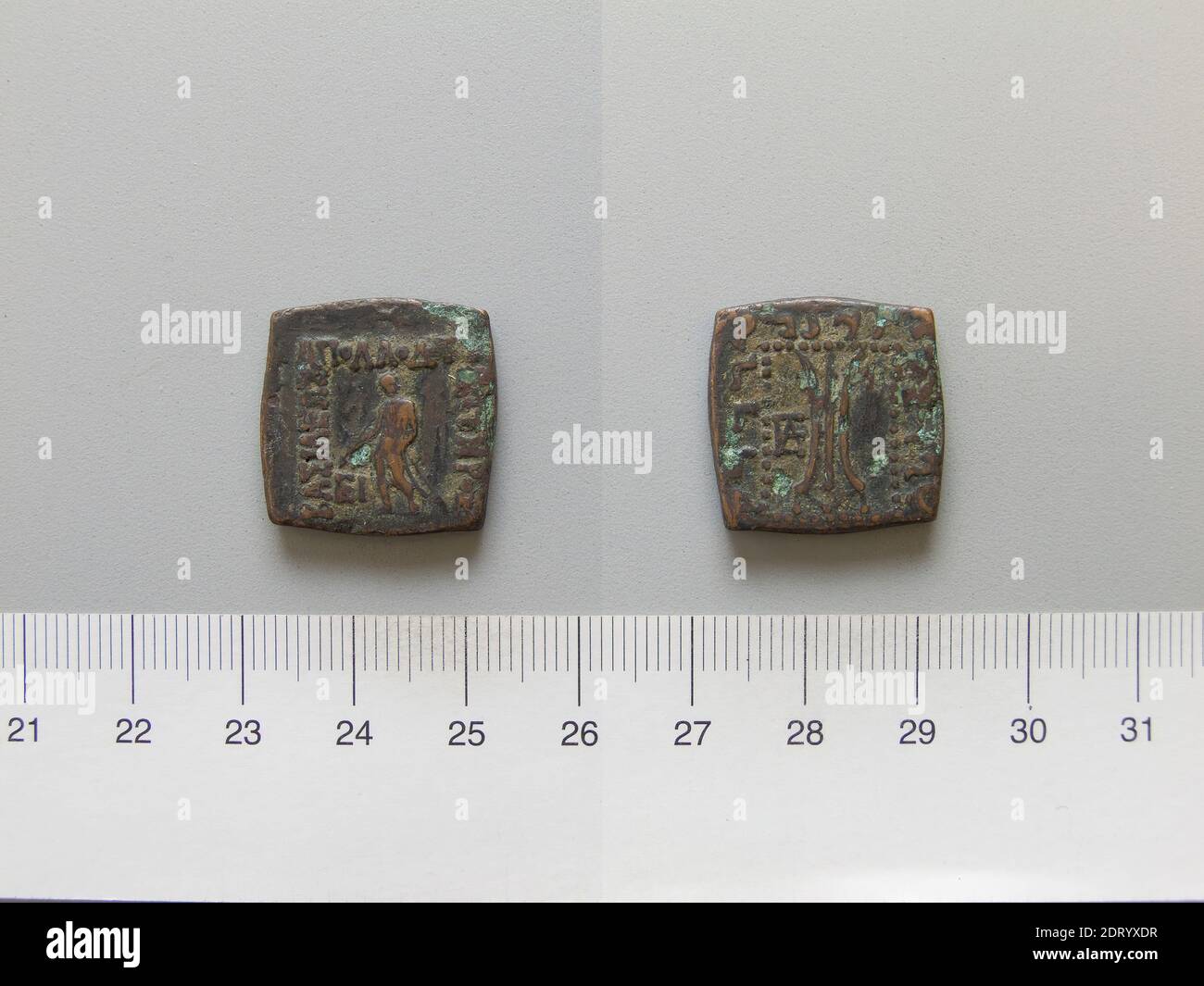 Ruler: Apollodotus I, ca. 180-160 B.C.Mint: Bactria, Coin of Antonius ...