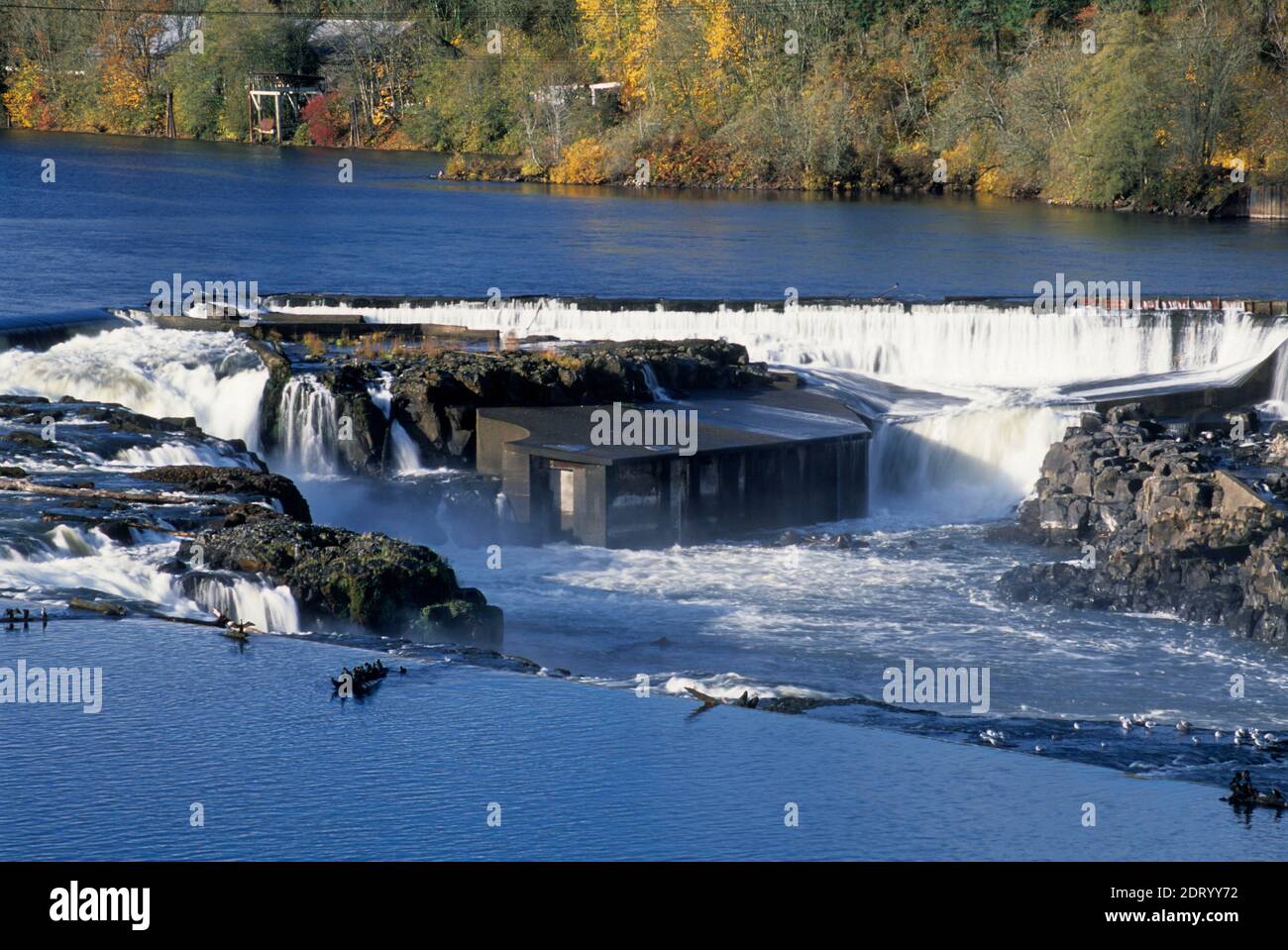 Willamette Falls, Oregon City, Oregon Stock Photo
