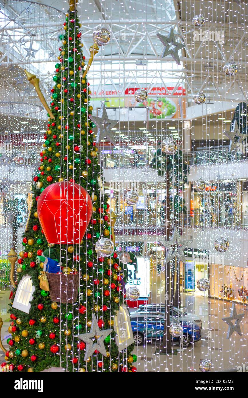 China Hong Kong Chinese Lunar New Year decoration in shopping Mall