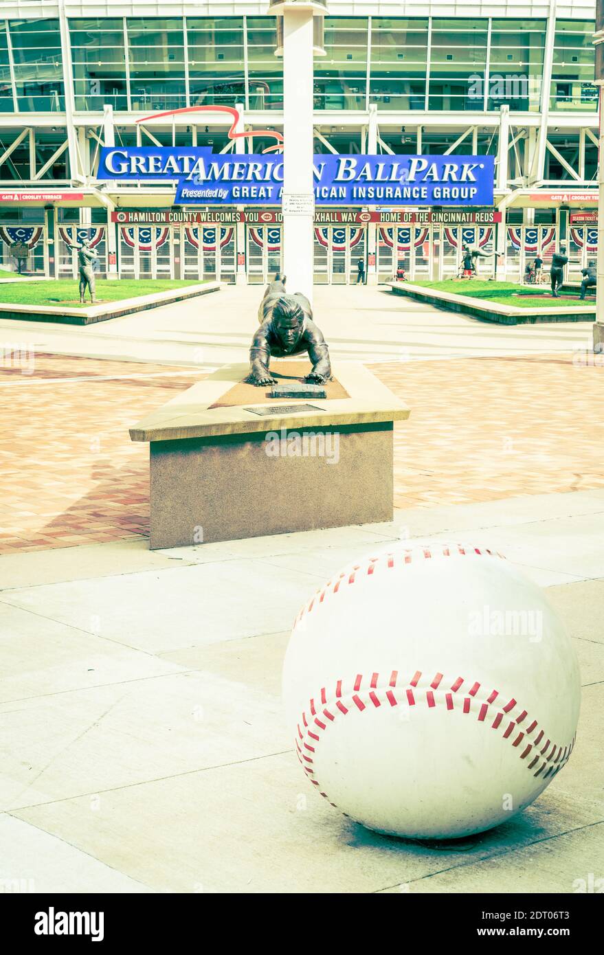 Pete Rose of the Cincinnati Reds poses before an MLB game at