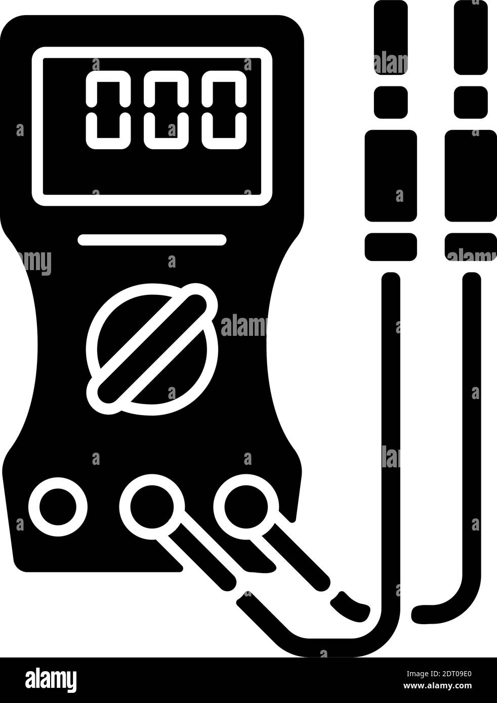 Ammeter black glyph icon Stock Vector Image & Art Alamy