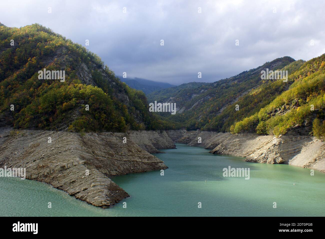 Reservoir Ridracoli. Mountain Lake. Bagno di Romagna, Forlì-Cesena, Emilia- Romagna, Italy, Foreste Casentinesi Stock Photo - Alamy
