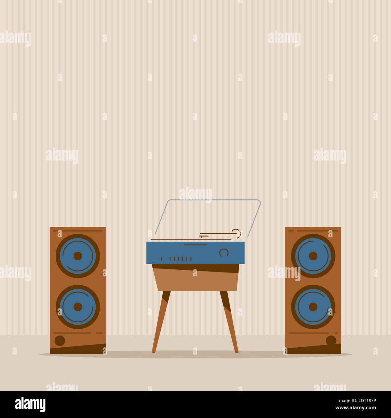 Retro music party Stock Vector