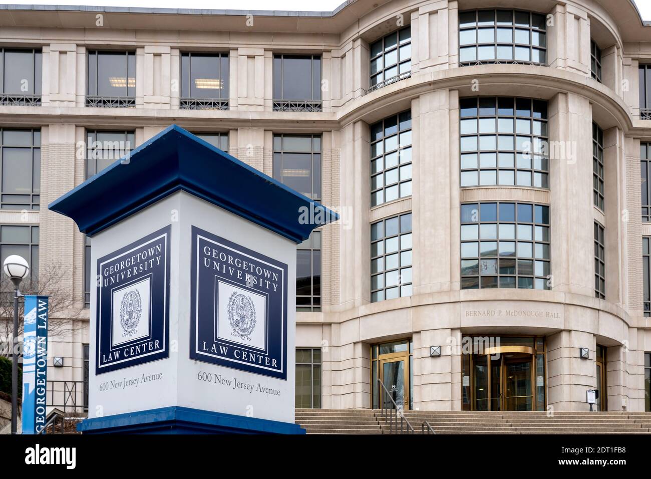 Washington, DC, USA - January 13, 2020: Georgetown University Law Center in Washington, DC, USA. Stock Photo