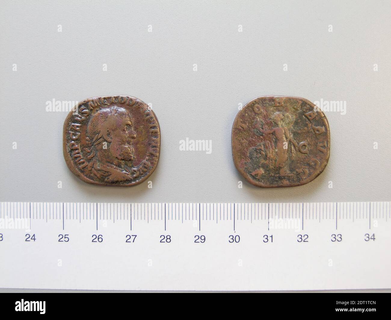 Ruler: Pupienus, ca. 165–238, ruled 238, Mint: Rome, Sestertius of Pupienus from Rome, A.D. 238, Orichalcum, 16.39 g, 12:00, 29.7 mm, Made in Rome, Italy, Roman, 3rd century A.D., Numismatics Stock Photo