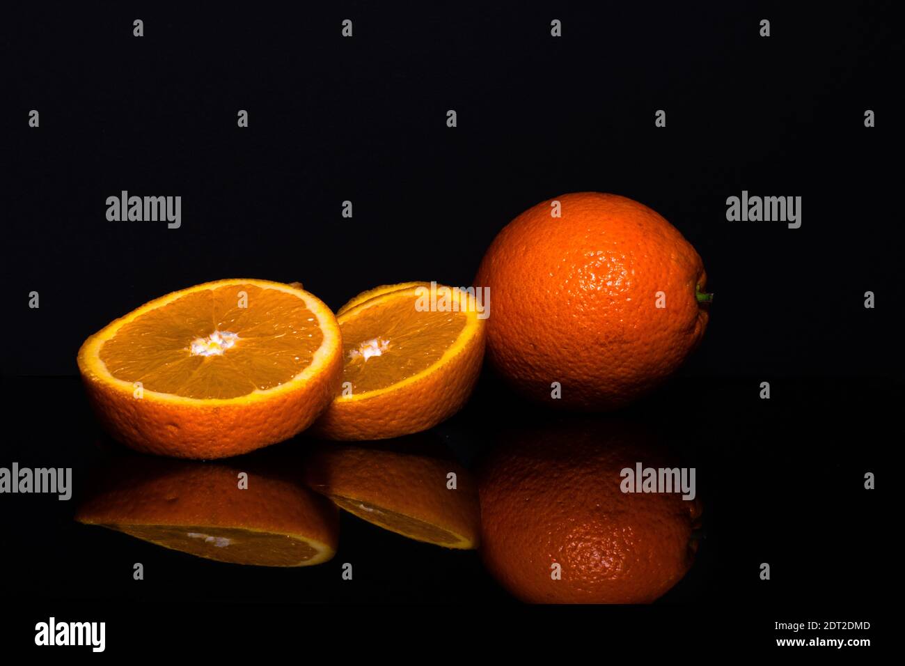 orange in winter is nice Stock Photo