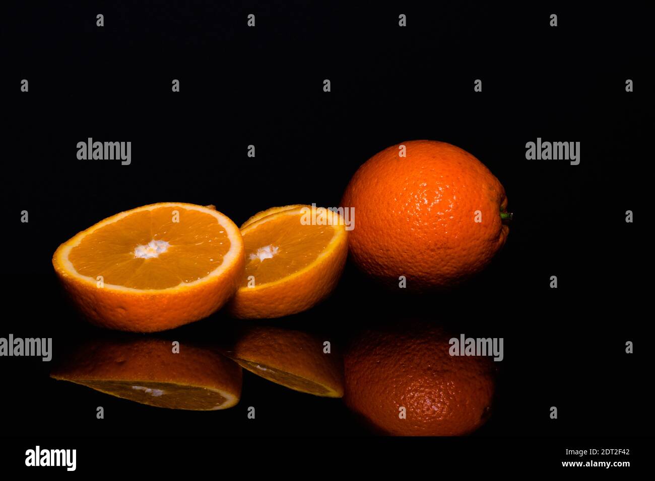 orange in winter is nice Stock Photo