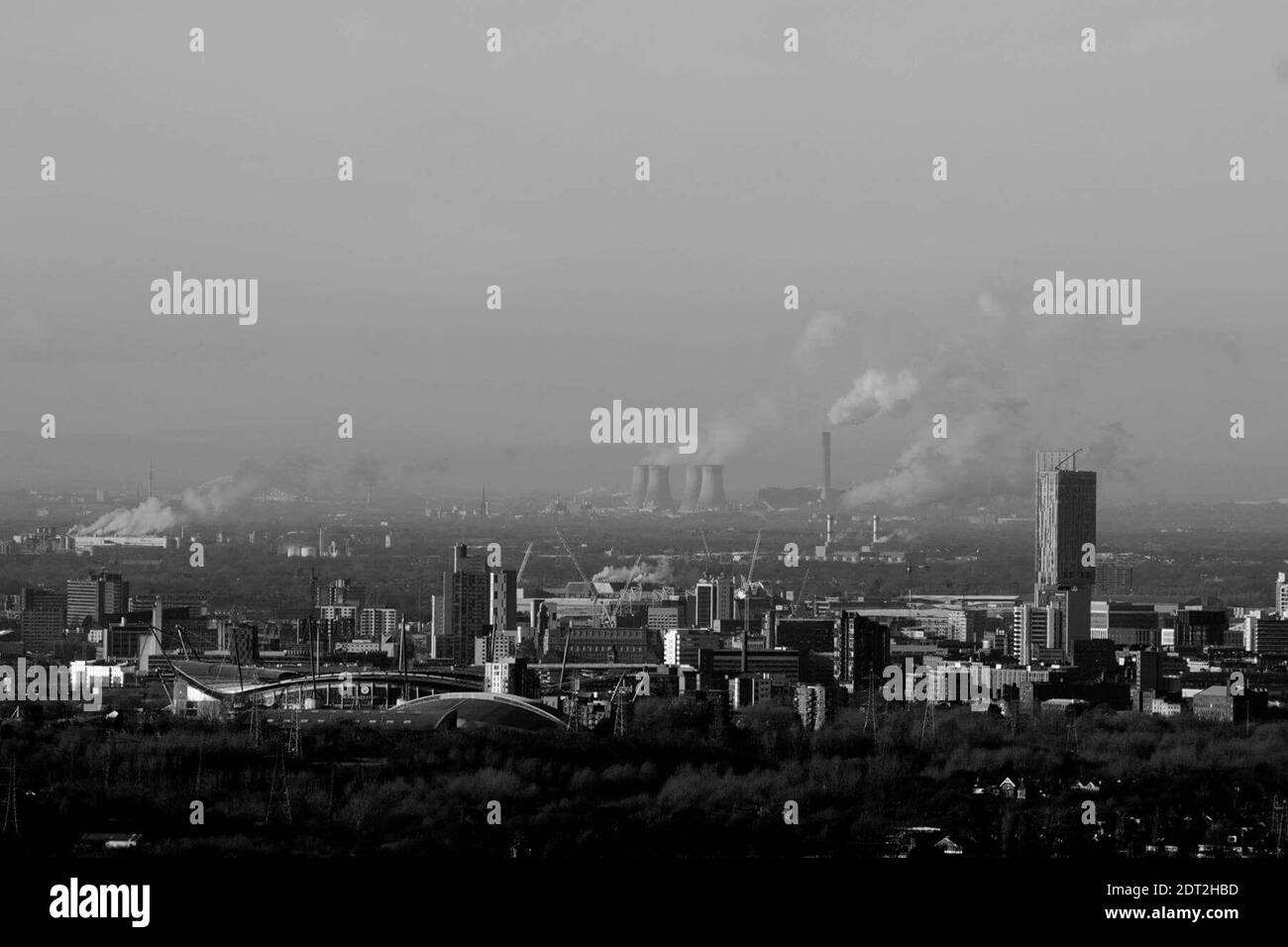 City and air pollution Black and White Stock Photos & Images - Alamy