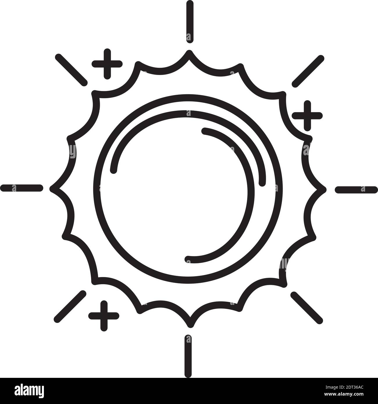 sun star line style icon Stock Vector Image & Art - Alamy