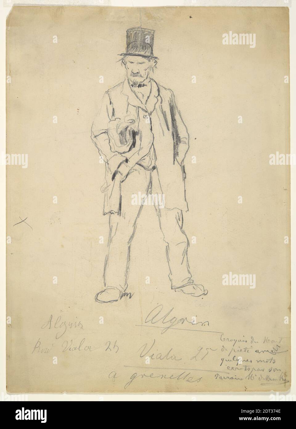 Artist: Marcellin Desboutin, French, 1823–1902, Sketch of a Tramp ...