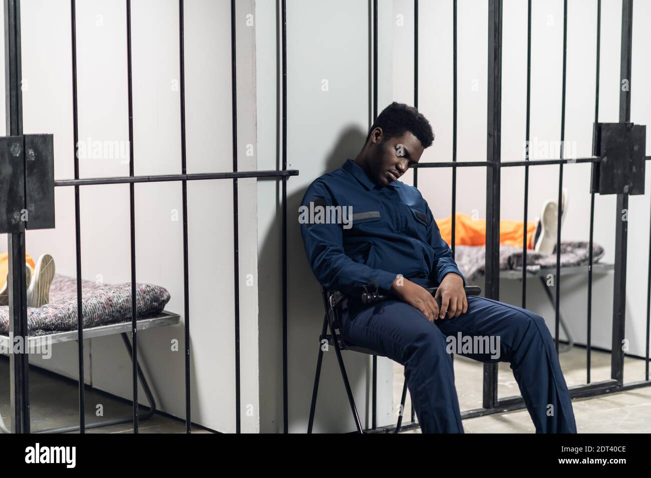 African american man in prison cell hi-res stock photography and images -  Alamy