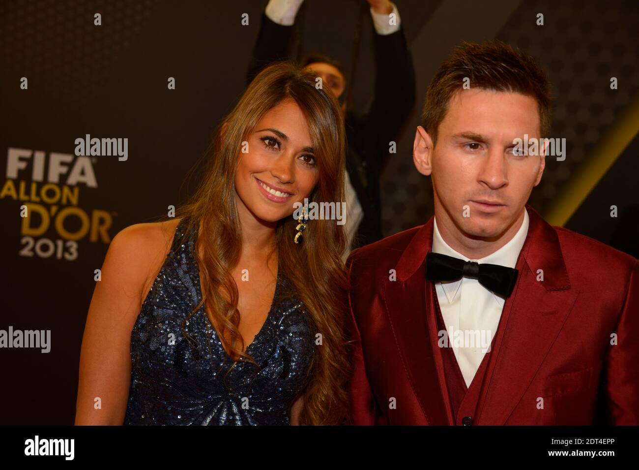 FC Barcelona's Argentinian striker Lionel Messi and his partner ...
