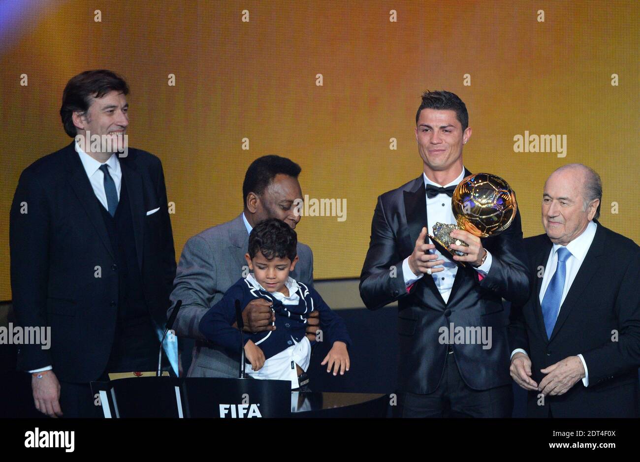 Football GIF: Cristiano Ronaldo Salutes Sepp Blatter With