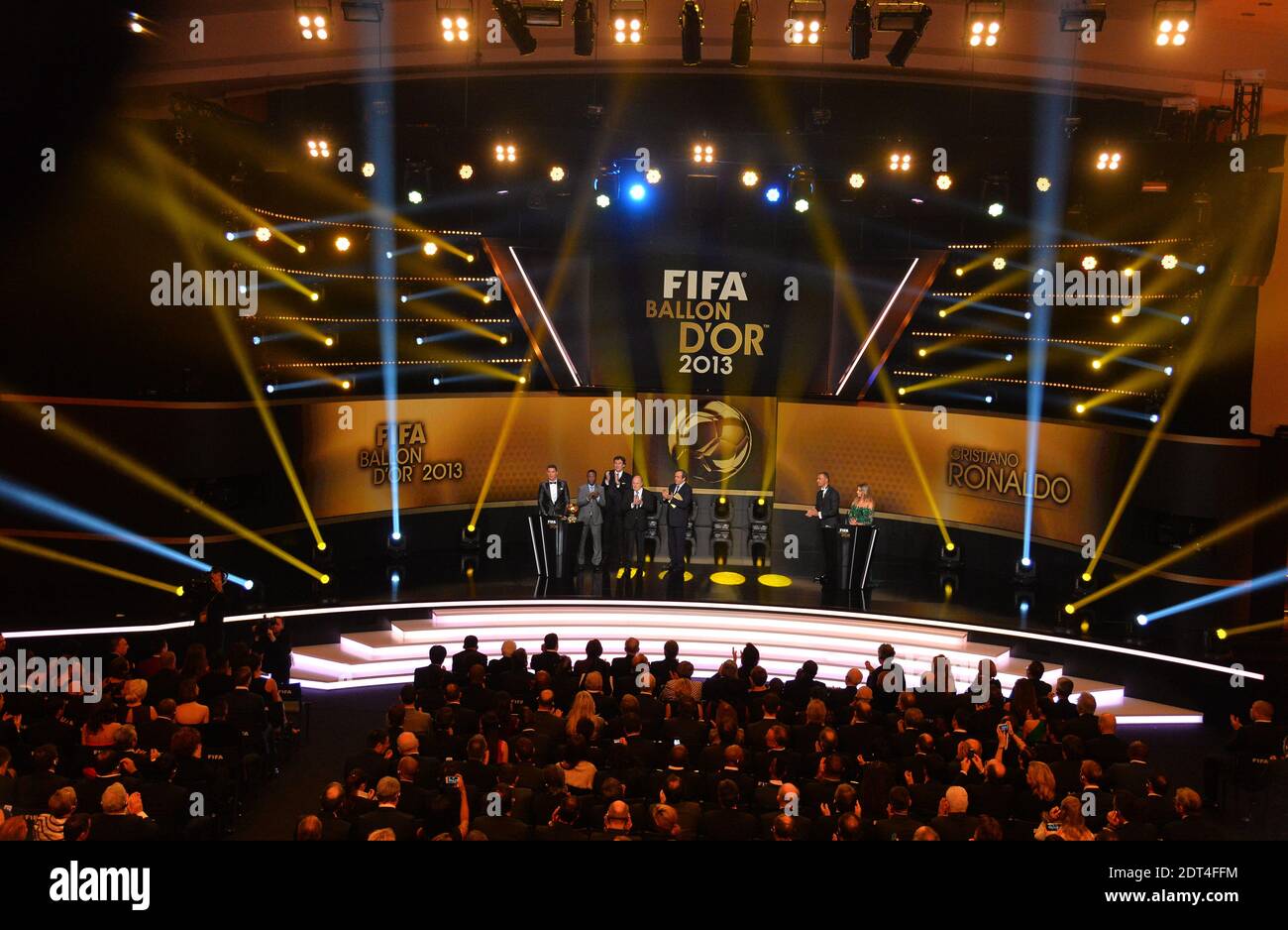 Atmosphere during FIFA Ballon d'Or 2013 trophy at the Kongresshalle in