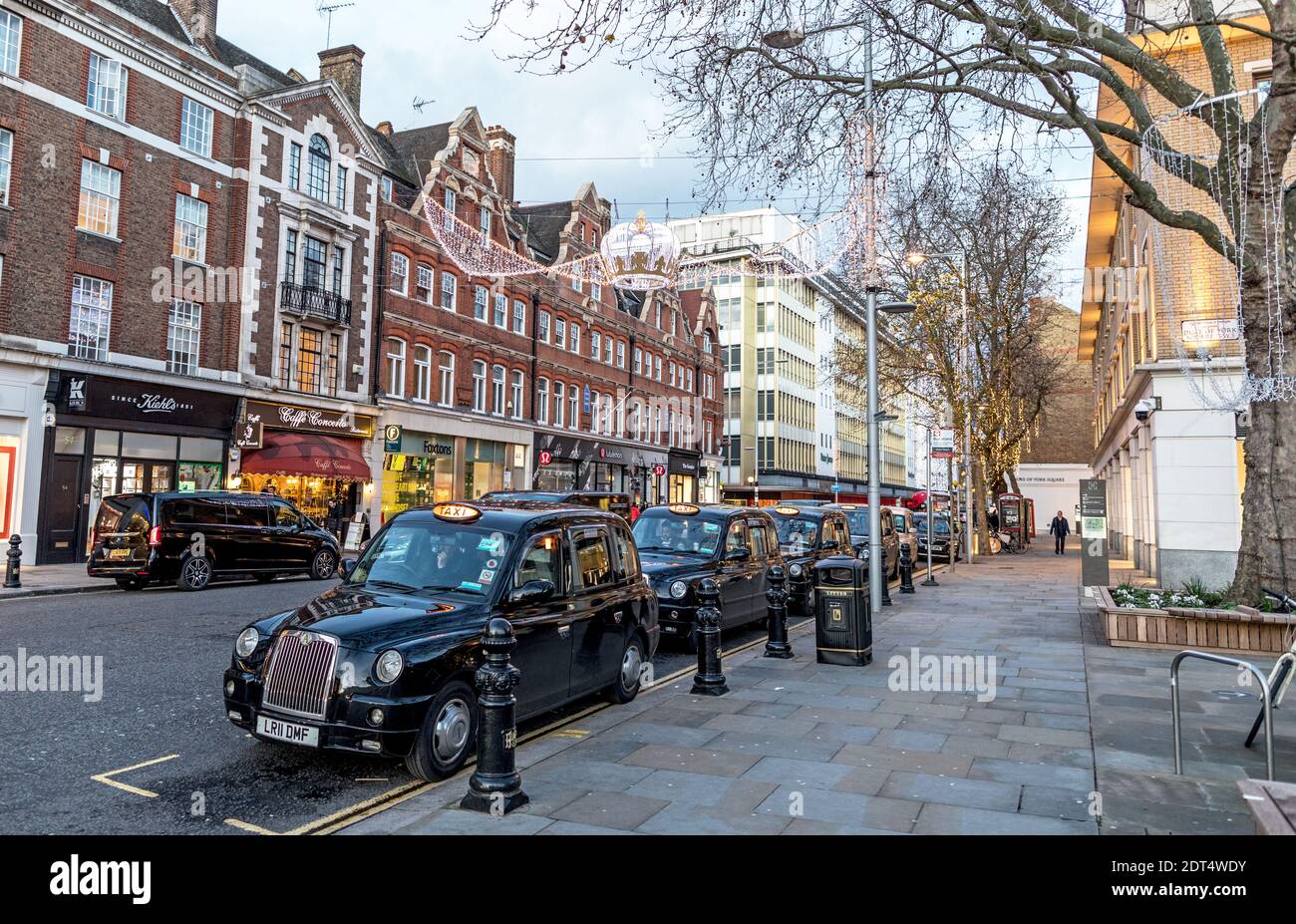 Christmas In The Kings Road At Night London UK Stock Photo Alamy