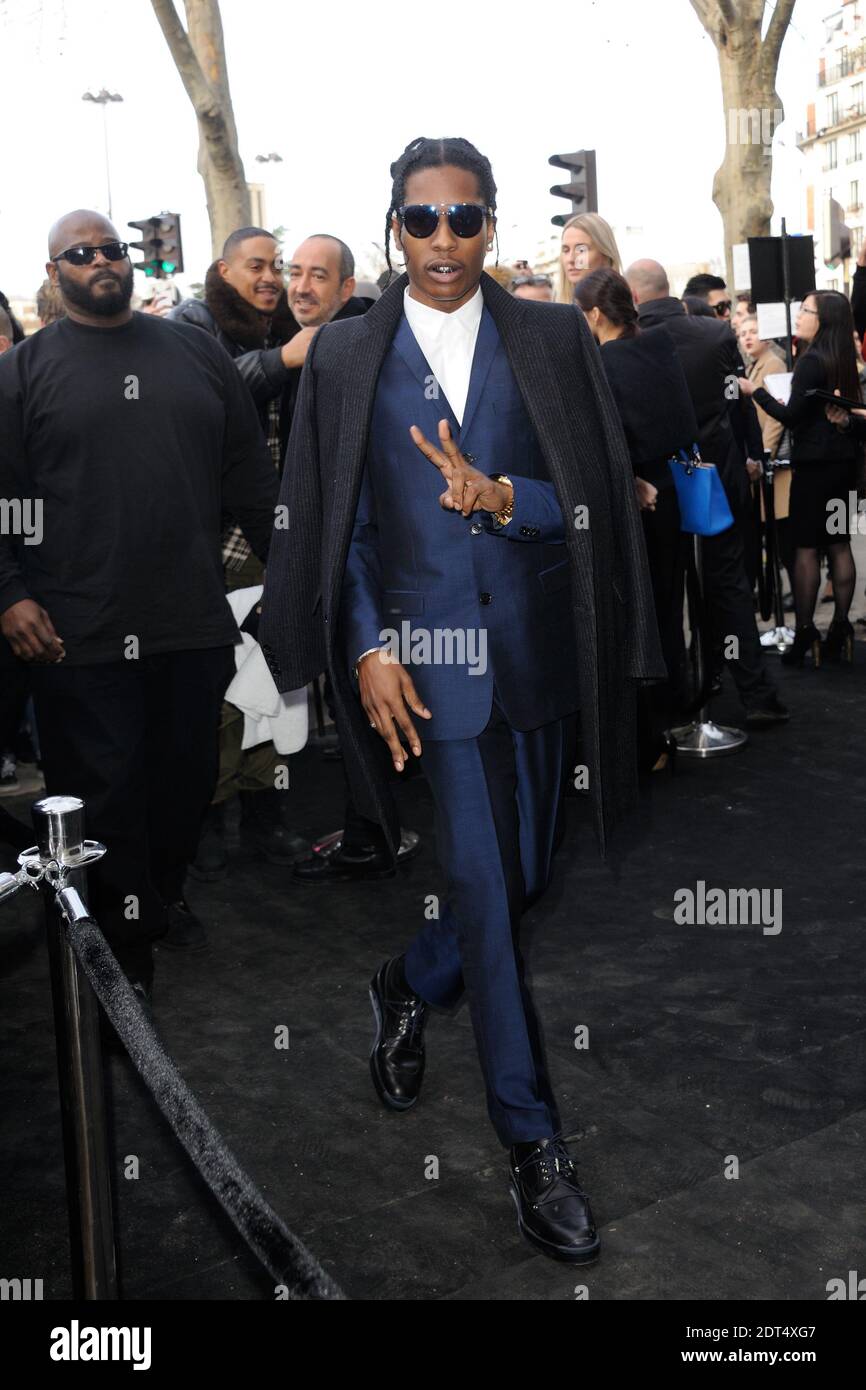 ASAP Rocky attending Dior's Fall-Winter 2014/2015 men's collection  presentation held at Tennis Club in Paris, France, on January 18, 2014.  Photo by Alban Wyters/ABACAPRESS.COM Stock Photo - Alamy