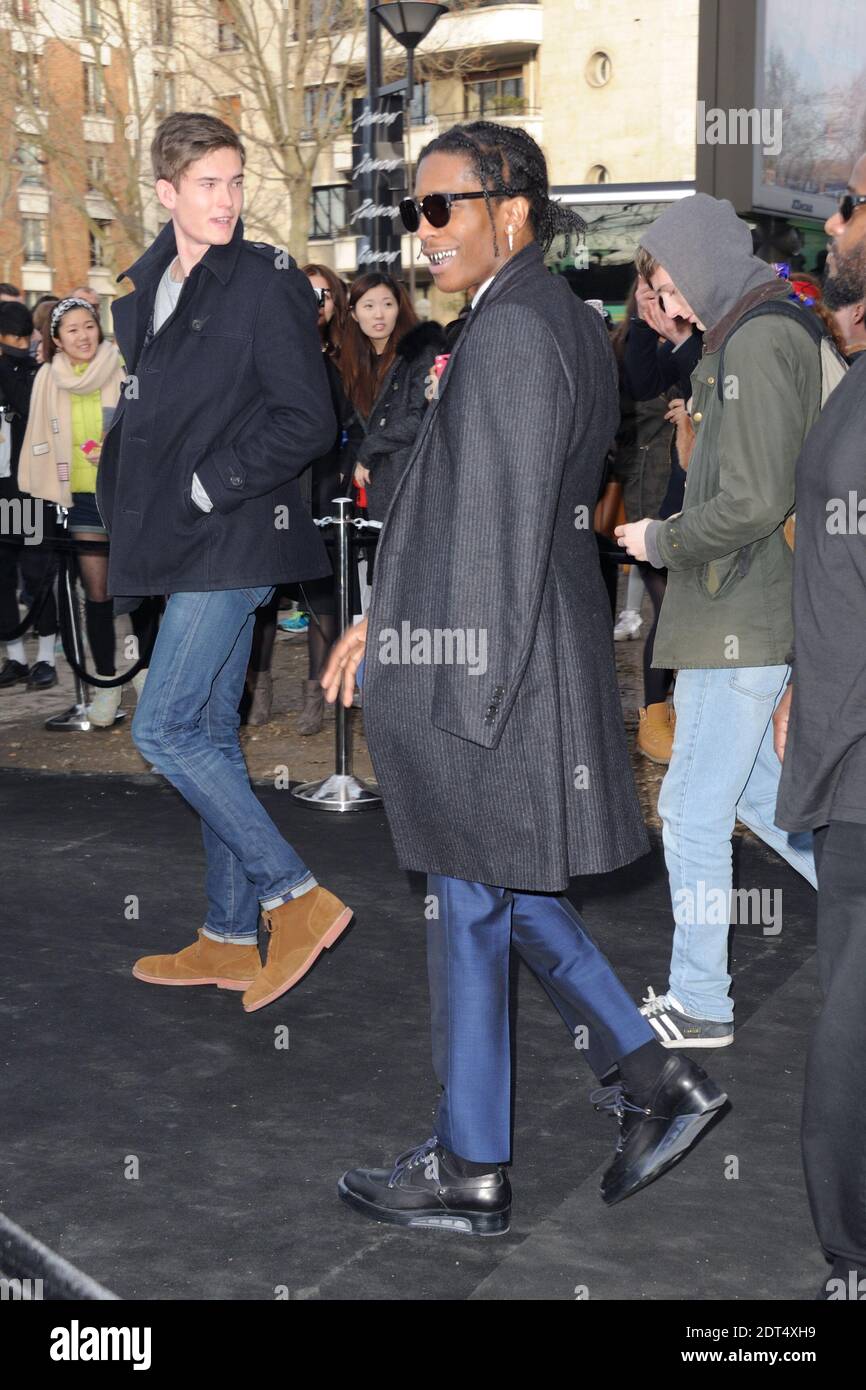 ASAP Rocky attending Dior's Fall-Winter 2014/2015 men's collection  presentation held at Tennis Club in Paris, France, on January 18, 2014.  Photo by Alban Wyters/ABACAPRESS.COM Stock Photo - Alamy