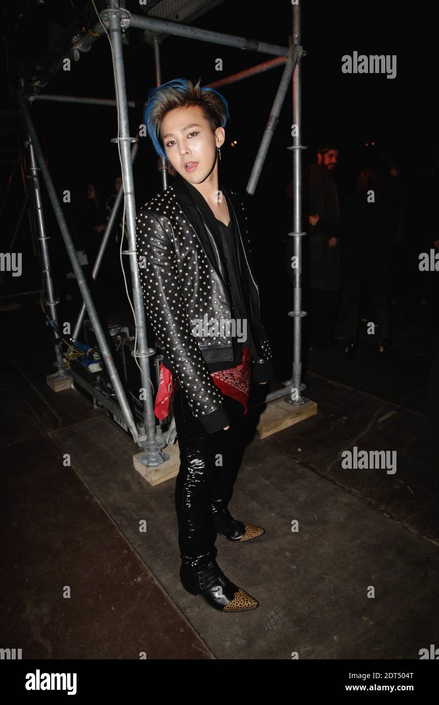 G-Dragon front row at Yves Saint-Laurent's Fall-Winter 2014/2015