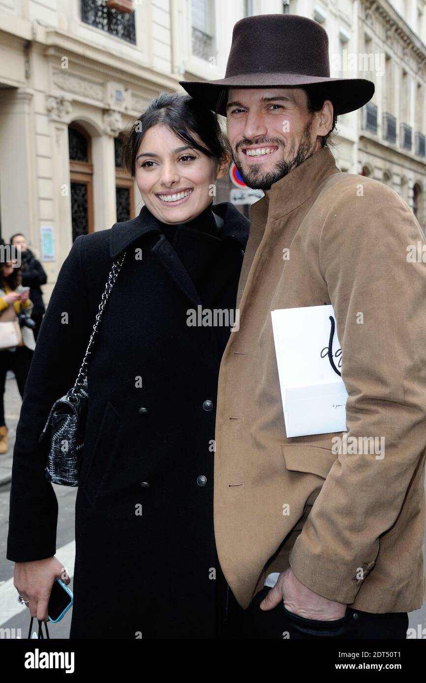 Gabriella Wright and her boyfriend Bret Roberts arriving for Agnes B's Fall-Winter 2014/2015 Men's collection presentation held in Paris, France on January 19, 2014. Photo by Aurore Marechal/ABACAPRESS.COM Stock Photo