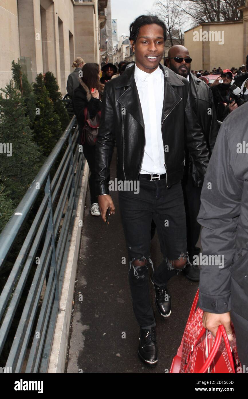 ASAP Rocky arriving to the Christian Dior Spring-Summer Haute-Couture  collection presentation held at the Musee Rodin in Paris, France, on  January 20, 2014. Photo by Audrey Poree/ABACAPRESS.COM Stock Photo - Alamy