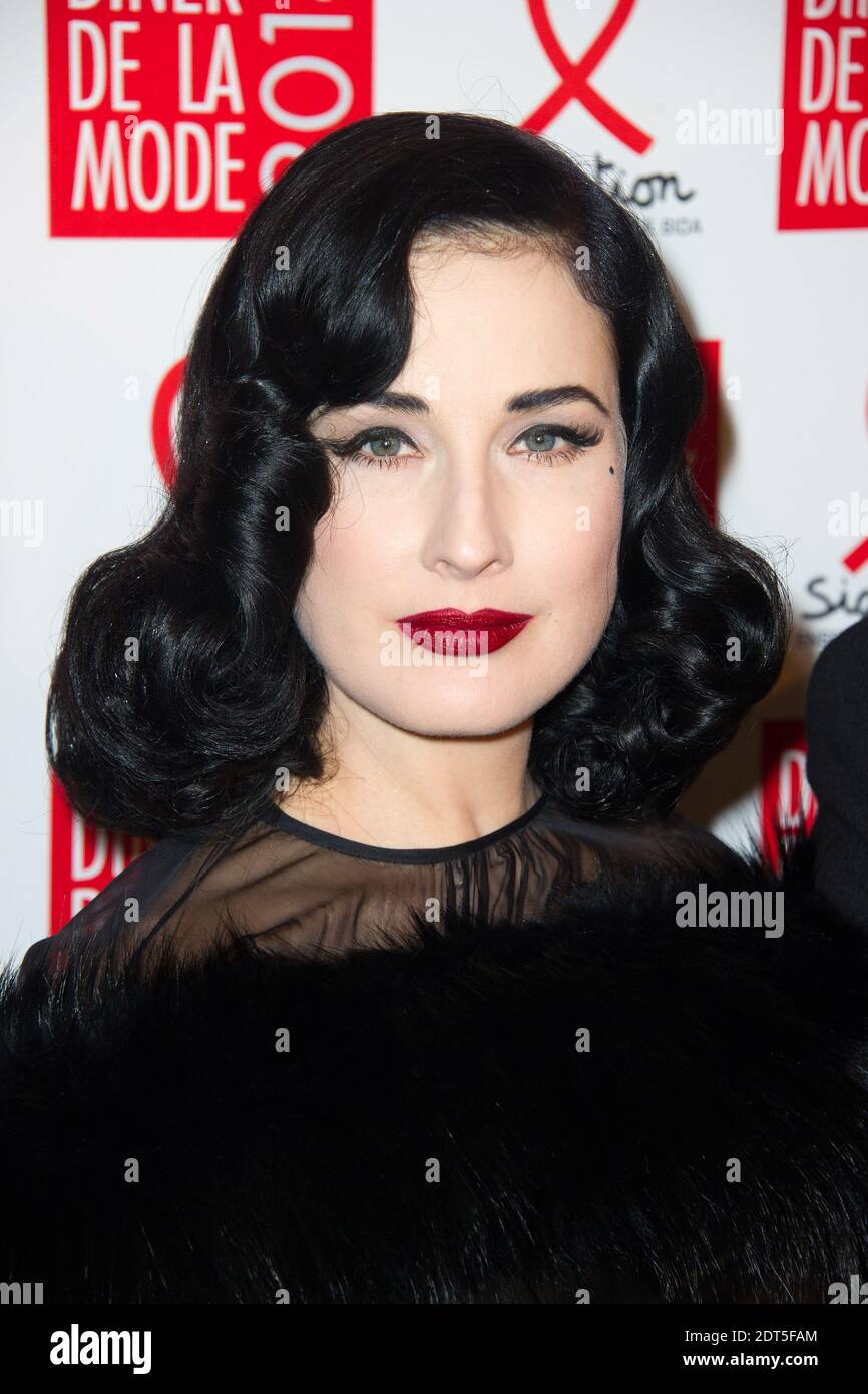 Dita Von Teese attending the Sidaction Gala Dinner at Pavillon d