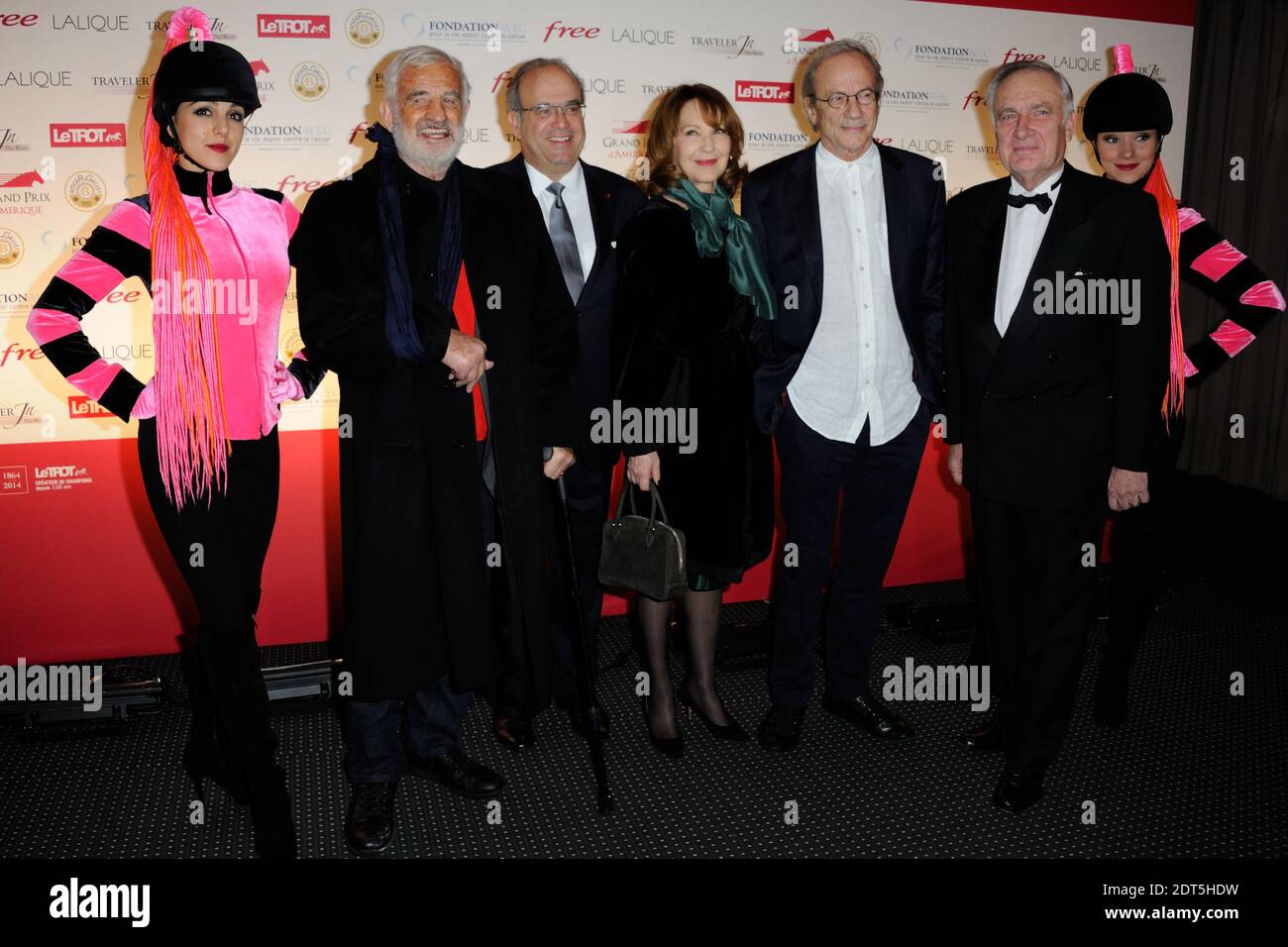 Jean-Paul Belmondo attending the 93th Grand Prix d'Amerique gala diner held  at the Pavilllon d'Armenonville in Paris, France on January 25, 2014. Photo  by Alban WytersABACAPRESS.COM Stock Photo - Alamy
