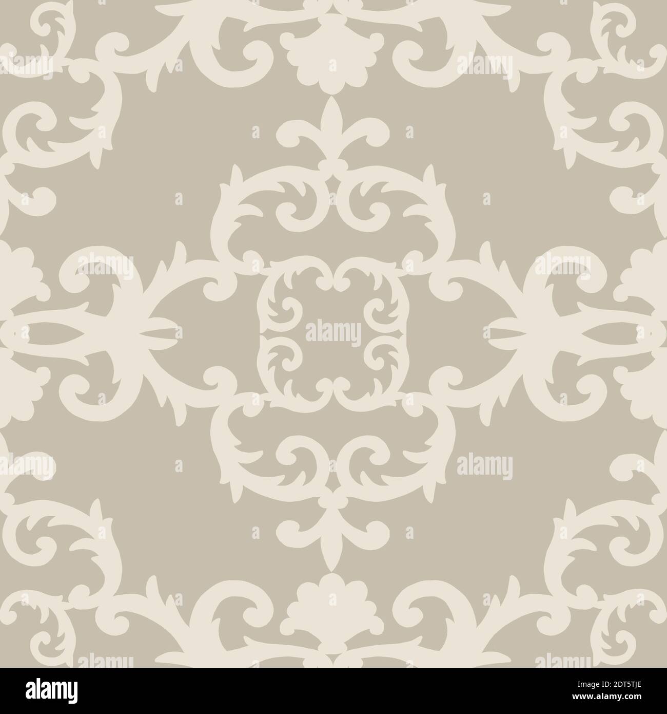 Seamless baroque style damask ornamental pattern. Hand drawn beige texture background. Contemporary and retro design print for fabric, textile, wallpa Stock Photo - Alamy Seamless baroque style damask ornamental pattern. Hand drawn beige texture background. Contemporary and retro design print for fabric, textile, wallpa Stock Photo - Alamy